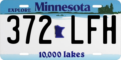 MN license plate 372LFH