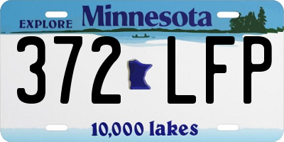 MN license plate 372LFP