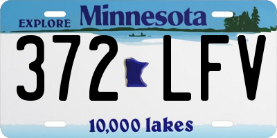 MN license plate 372LFV