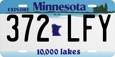 MN license plate 372LFY
