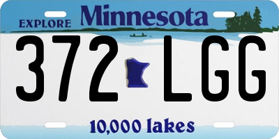 MN license plate 372LGG