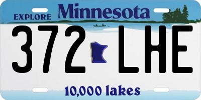 MN license plate 372LHE