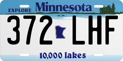 MN license plate 372LHF