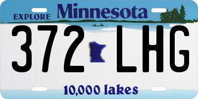MN license plate 372LHG