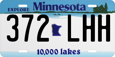 MN license plate 372LHH