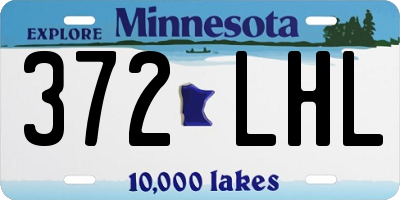 MN license plate 372LHL