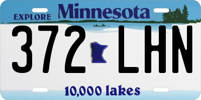 MN license plate 372LHN