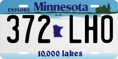 MN license plate 372LHO