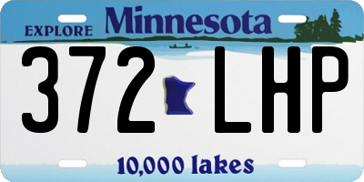 MN license plate 372LHP