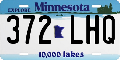 MN license plate 372LHQ