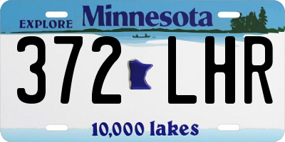 MN license plate 372LHR