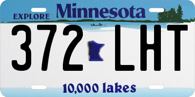 MN license plate 372LHT