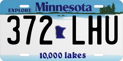 MN license plate 372LHU