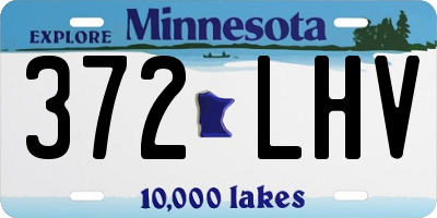 MN license plate 372LHV