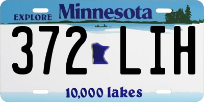 MN license plate 372LIH