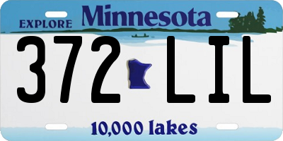 MN license plate 372LIL