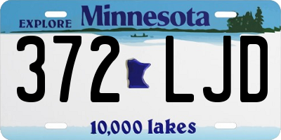 MN license plate 372LJD