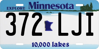 MN license plate 372LJI