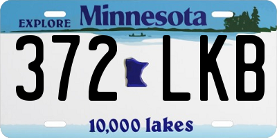 MN license plate 372LKB