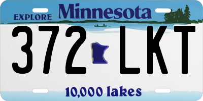 MN license plate 372LKT