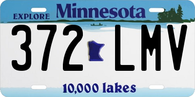 MN license plate 372LMV