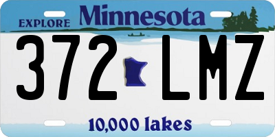 MN license plate 372LMZ