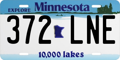 MN license plate 372LNE