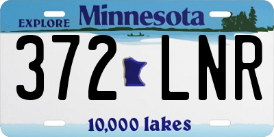 MN license plate 372LNR