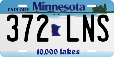 MN license plate 372LNS