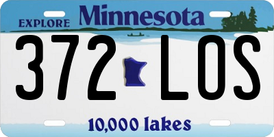 MN license plate 372LOS