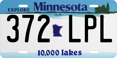 MN license plate 372LPL