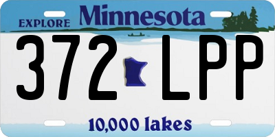 MN license plate 372LPP