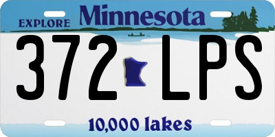 MN license plate 372LPS