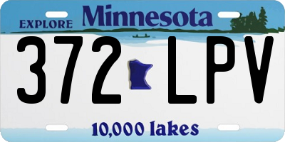 MN license plate 372LPV