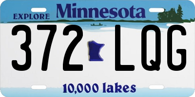 MN license plate 372LQG