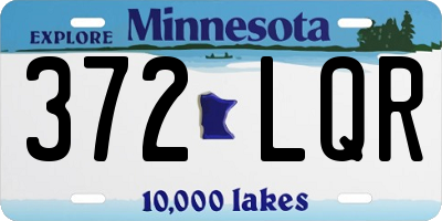 MN license plate 372LQR
