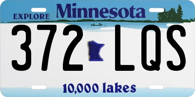 MN license plate 372LQS