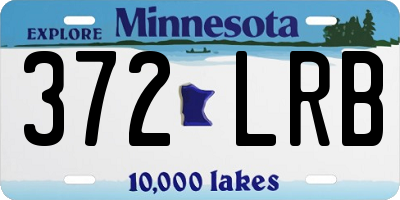 MN license plate 372LRB