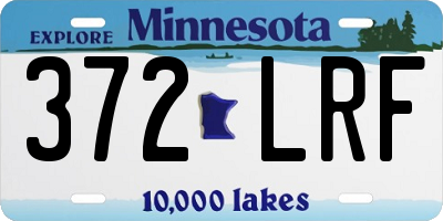MN license plate 372LRF