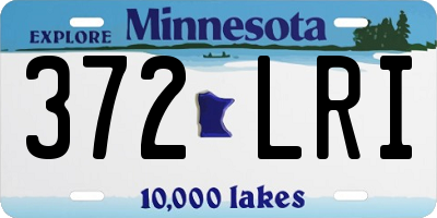 MN license plate 372LRI