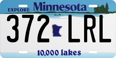 MN license plate 372LRL