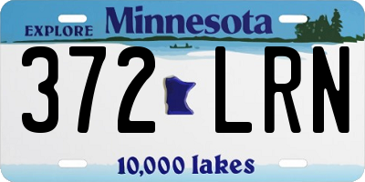 MN license plate 372LRN