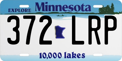 MN license plate 372LRP