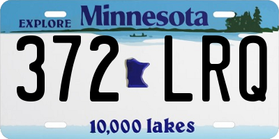 MN license plate 372LRQ