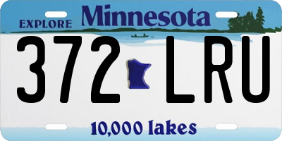 MN license plate 372LRU