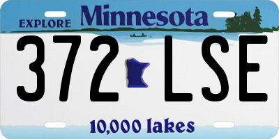 MN license plate 372LSE
