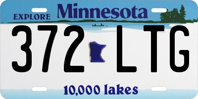 MN license plate 372LTG