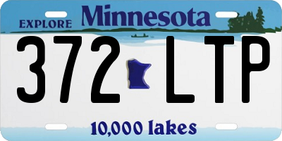 MN license plate 372LTP