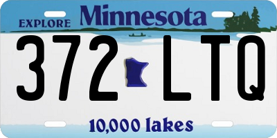 MN license plate 372LTQ