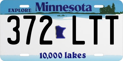 MN license plate 372LTT